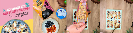 Frozen Yogurt Bark mit Fluffy Flakes: Der Eis-Snack mit Protein-Kick