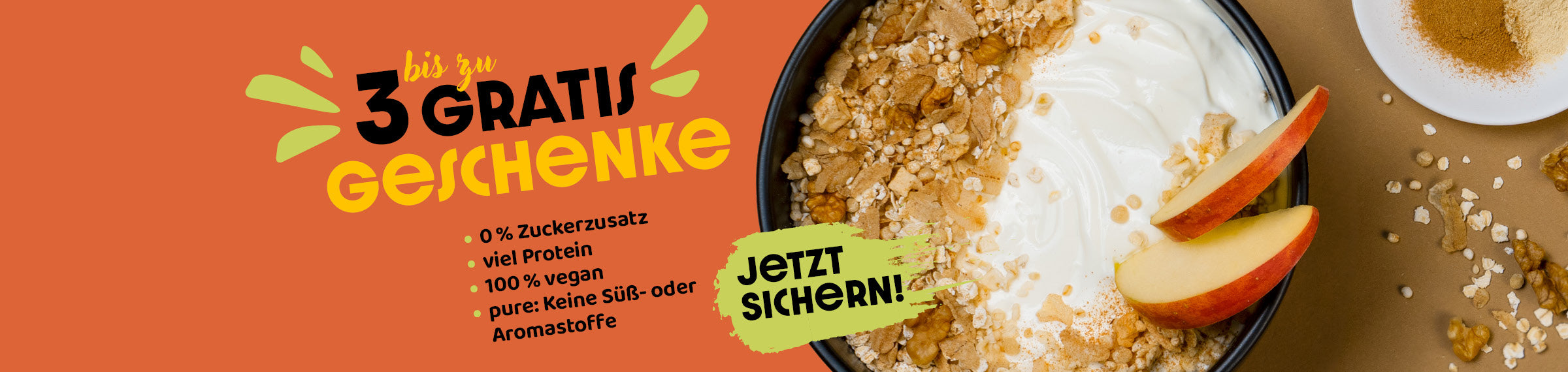 Aktion: Müsli & Porridge geschenkt