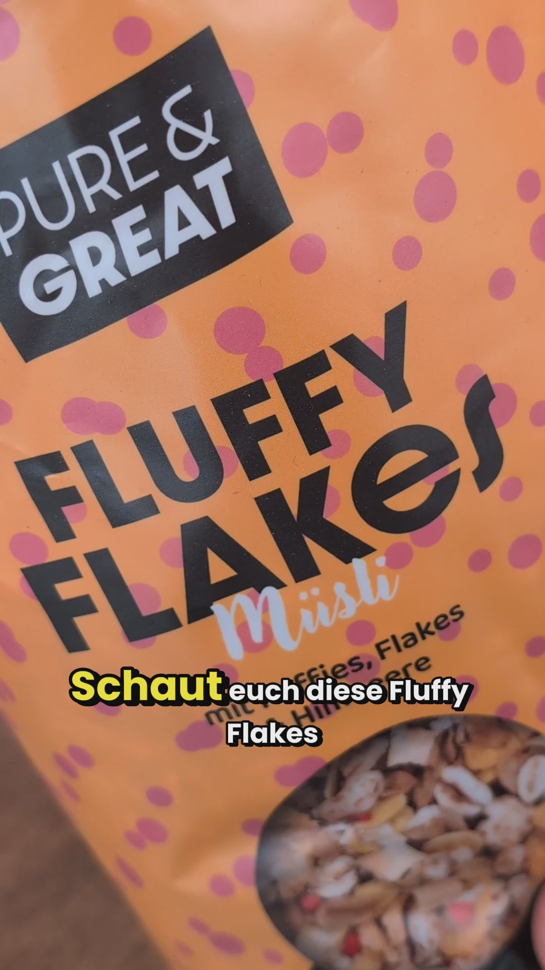 Fluff Flakes Müsli ohne Zuckerzusatz