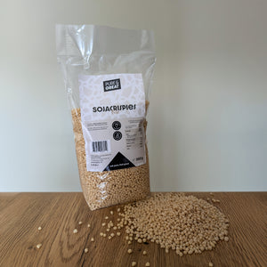 Eine Packung Protein Sojacrispies